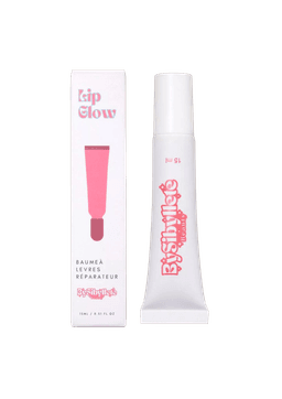 Tube de 15ml du Baume à Lèvres Réparateur Lip Glow By Sibyllete présenté à côté de son étui en carton.