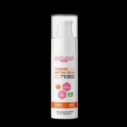Le flacon-pompe de la Crème Unifiante au Curcuma (Turmeric Unifying Cream) By Sibyllete de 50ml, un soin quotidien vegan pour hydrater et illuminer.