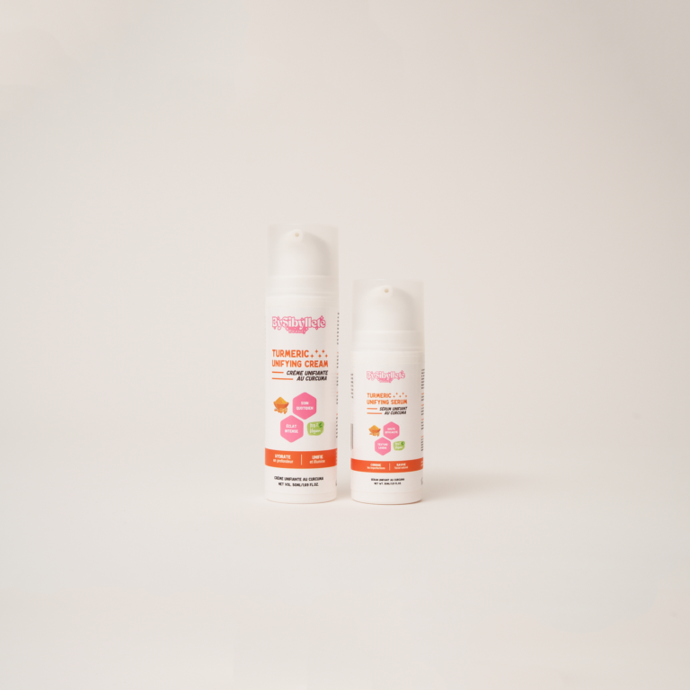 crème et sérum unifiant au curcuma Bysibyllete beauty